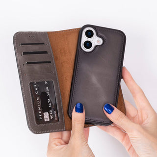 Bouletta Phone Case Magic iPhone 17 Leather Detachable Wallet Case Premium Koruma