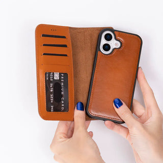 Bouletta Phone Case Magic iPhone 17 Leather Detachable Wallet Case Premium Koruma