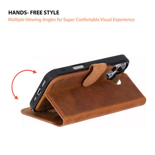 Bouletta Phone Case Magic iPhone 17 Leather Detachable Wallet Case Premium Koruma