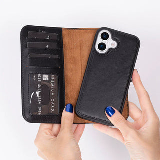 Bouletta Phone Case Magic iPhone 17 Leather Detachable Wallet Case Premium Koruma