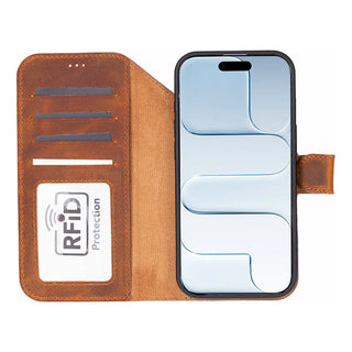 Bouletta Phone Case Magic iPhone 17 Leather Detachable Wallet Case Premium Koruma