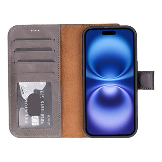 Bouletta Phone Case Magic iPhone 17 Leather Detachable Wallet Case Premium Koruma