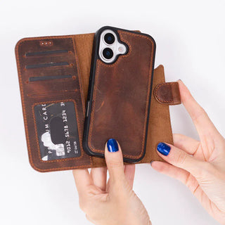 Bouletta Phone Case Magic iPhone 17 Leather Detachable Wallet Case Premium Koruma