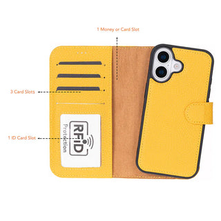 Bouletta Phone Case Magic iPhone 17 Leather Detachable Wallet Case Premium Koruma