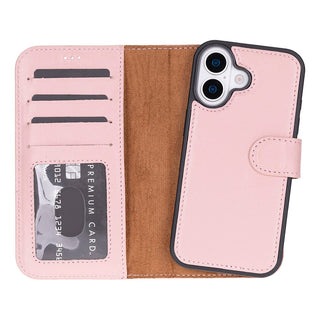Bouletta Phone Case Pink Magic iPhone 17 Leather Detachable Wallet Case Premium Koruma