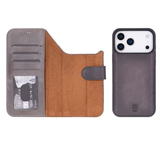 Bouletta Phone Case Magic iPhone 17 Pro Detachable Leather Wallet Case Premium Koruma