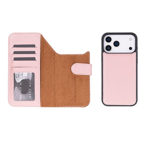 Bouletta Phone Case Magic iPhone 17 Pro Leather Detachable Wallet Case Premium Koruma
