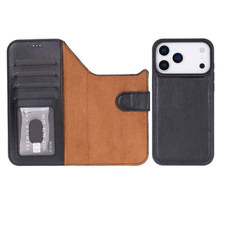 Bouletta Phone Case Magic iPhone 17 Pro Leather Detachable Wallet Case Premium Koruma