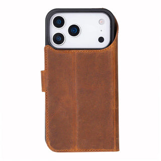 Bouletta Phone Case Magic iPhone 17 Pro Leather Detachable Wallet Case Premium Koruma