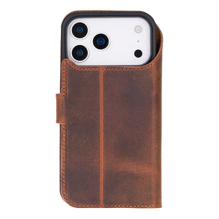 Bouletta Phone Case Magic iPhone 17 Pro Leather Detachable Wallet Case Premium Koruma