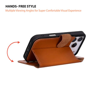 Bouletta Phone Case Magic iPhone 17 Pro Leather Detachable Wallet Case Premium Koruma