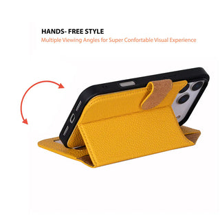 Bouletta Phone Case Magic iPhone 17 Pro Leather Detachable Wallet Case Premium Koruma