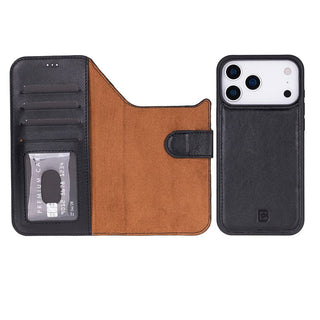Bouletta Phone Case Magic iPhone 17 Pro Max Detachable Leather Wallet Case Premium Koruma