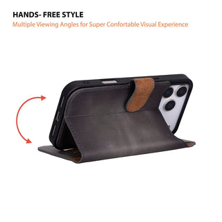 Bouletta Phone Case Magic iPhone 17 Pro Max Leather Detachable Wallet Case Premium Koruma