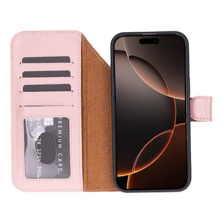 Bouletta Phone Case Magic iPhone 17 Pro Max Leather Detachable Wallet Case Premium Koruma