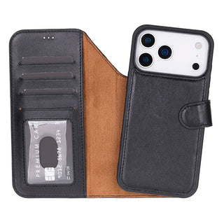 Bouletta Phone Case Magic iPhone 17 Pro Max Leather Detachable Wallet Case Premium Koruma