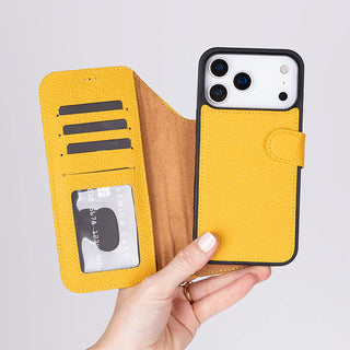 Bouletta Phone Case Magic iPhone 17 Pro Max Leather Detachable Wallet Case Premium Koruma
