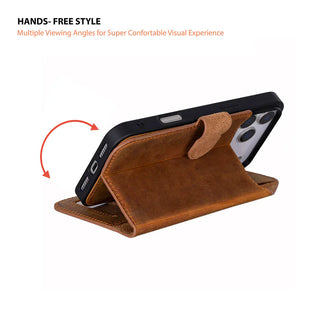 Bouletta Phone Case Magic iPhone 17 Pro Max Leather Detachable Wallet Case Premium Koruma