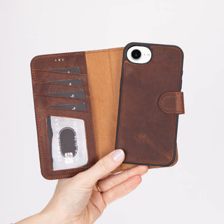 Bouletta Phone Case Magic iPhone 17E/16E Detachable Leather Wallet Case Premium Koruma