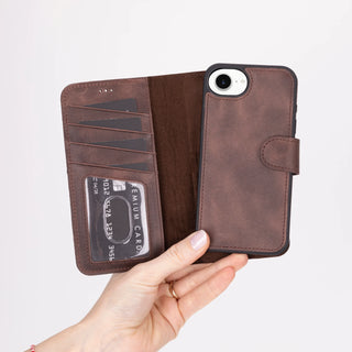 Bouletta Phone Case Magic iPhone 17E/16E Detachable Leather Wallet Case Premium Koruma