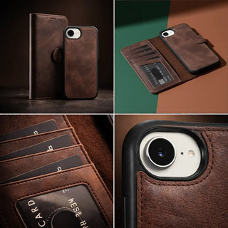 Bouletta Phone Case Magic iPhone 17E/16E Detachable Leather Wallet Case Premium Koruma