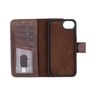 Bouletta Phone Case Magic iPhone 17E/16E Detachable Leather Wallet Case Premium Koruma
