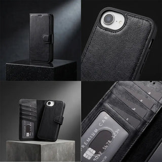 Bouletta Phone Case Magic iPhone 17E/16E Detachable Leather Wallet Case Premium Koruma