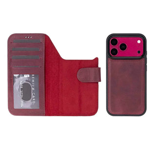 Bouletta Phone Case Magic iPhone 18 Pro Leather Detachable Wallet Case Premium Koruma