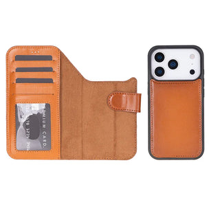 Bouletta Phone Case Magic iPhone 18 Pro Leather Detachable Wallet Case Premium Koruma
