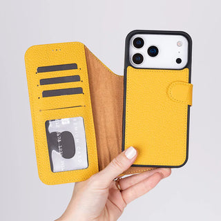 Bouletta Phone Case Magic iPhone 18 Pro Leather Detachable Wallet Case Premium Koruma