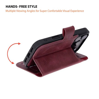 Bouletta Phone Case Magic iPhone 18 Pro Max Leather Detachable Wallet Case Premium Koruma