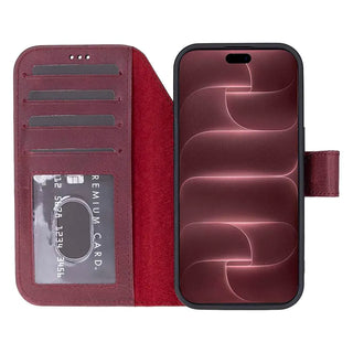 Bouletta Phone Case Magic iPhone 18 Pro Max Leather Detachable Wallet Case Premium Koruma