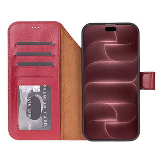 Bouletta Phone Case Magic iPhone 18 Pro Max Leather Detachable Wallet Case Premium Koruma