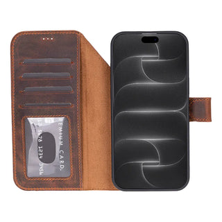 Bouletta Phone Case Magic iPhone 18 Pro Max Leather Detachable Wallet Case Premium Koruma
