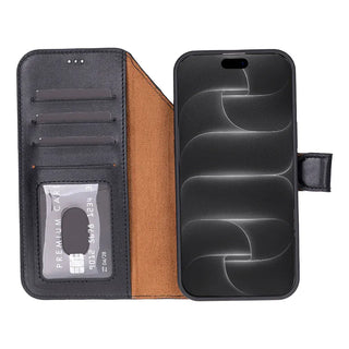 Bouletta Phone Case Magic iPhone 18 Pro Max Leather Detachable Wallet Case Premium Koruma