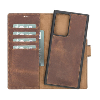 Bouletta Phone Case Saddle Brown Magic Samsung Galaxy Note 20 Leather Detachable Wallet Case Premium Koruma