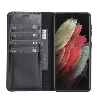 Bouletta Phone Case Magic Samsung Galaxy S21 Leather Detachable Wallet Case Premium Koruma