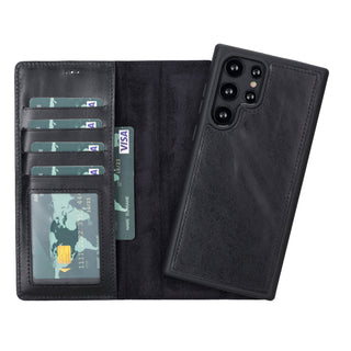 Bouletta Phone Case Magic Samsung Galaxy S23 Ultra Leather Detachable Wallet Case Premium Koruma