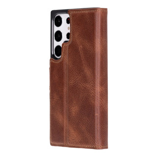 Bouletta Phone Case Magic Samsung Galaxy S23 Ultra Leather Detachable Wallet Case Premium Koruma
