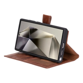 Bouletta Phone Case Magic Samsung Galaxy S23 Ultra Leather Detachable Wallet Case Premium Koruma