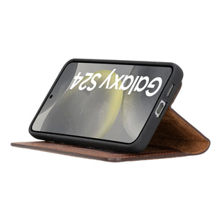 Bouletta Phone Case Magic Samsung Galaxy S24 Leather Detachable Wallet Case Premium Koruma