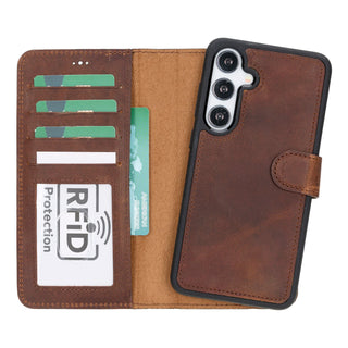 Bouletta Phone Case Magic Samsung Galaxy S24 Plus Leather Detachable Wallet Case Premium Koruma