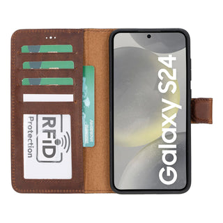 Bouletta Phone Case Magic Samsung Galaxy S24 Plus Leather Detachable Wallet Case Premium Koruma