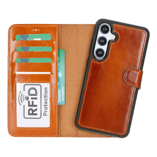Bouletta Phone Case Magic Samsung Galaxy S24 Plus Leather Detachable Wallet Case Premium Koruma