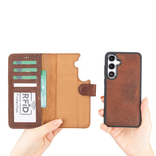 Bouletta Phone Case Magic Samsung Galaxy S24 Plus Leather Detachable Wallet Case Premium Koruma