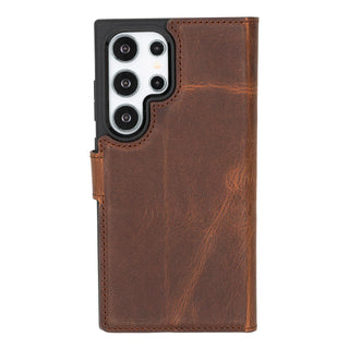 Bouletta Phone Case Magic Samsung Galaxy S24 Ultra Leather Detachable Wallet Case Premium Koruma