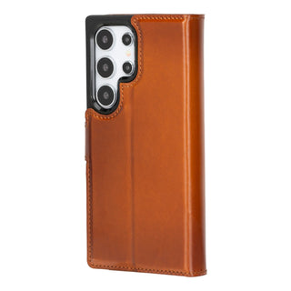Bouletta Phone Case Magic Samsung Galaxy S24 Ultra Leather Detachable Wallet Case Premium Koruma
