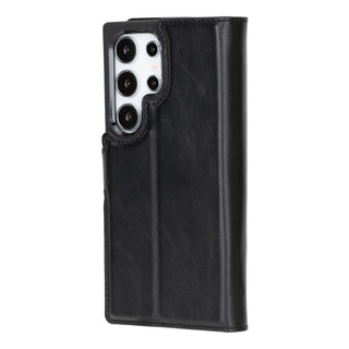 Bouletta Phone Case Magic Samsung Galaxy S24 Ultra Leather Detachable Wallet Case Premium Koruma
