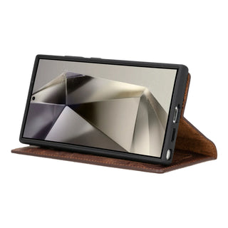 Bouletta Phone Case Magic Samsung Galaxy S24 Ultra Leather Detachable Wallet Case Premium Koruma