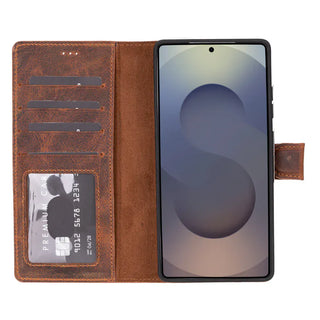 Bouletta Phone Case Magic Samsung Galaxy S25 Ultra Detachable Leather Wallet Case Premium Koruma